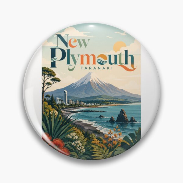 Item preview, New Plymouth Mount Taranaki Coastal Panorama New Zealand designed and sold by Places On Earth.