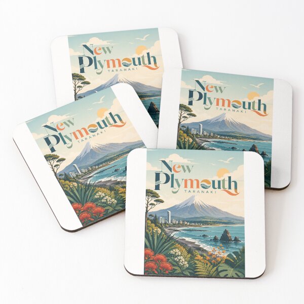 Item preview, New Plymouth Mount Taranaki Coastal Panorama New Zealand designed and sold by Places On Earth.