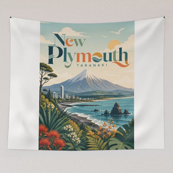 Item preview, New Plymouth Mount Taranaki Coastal Panorama New Zealand designed and sold by Places On Earth.