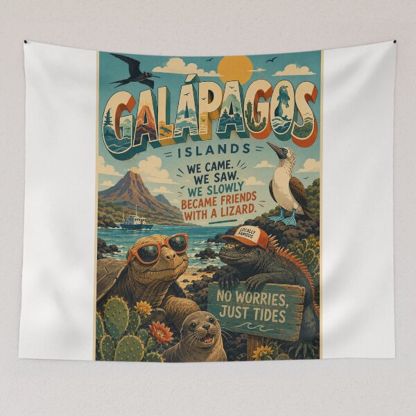 Item preview, Galápagos Islands Ecuador Wildlife and Volcanic Coast designed and sold by Places On Earth.