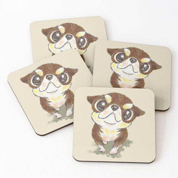 Item preview, Chihuahua puppy drawn with oil pastels designed and sold by Toru Sanogawa.