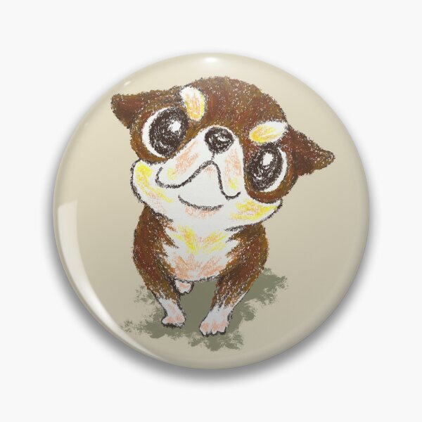 Item preview, Chihuahua puppy drawn with oil pastels designed and sold by Toru Sanogawa.