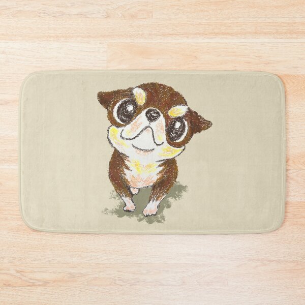 Item preview, Chihuahua puppy drawn with oil pastels designed and sold by Toru Sanogawa.