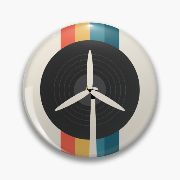 Item preview, Retro Vinyl Record Wind Turbine Renewable Energy Design designed and sold by Volt Junkies.