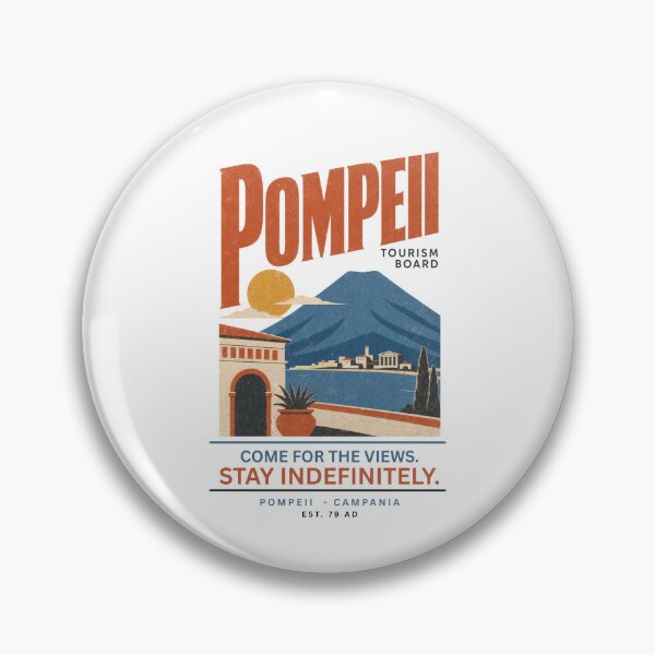 Item preview, Pompeii Tourism Board – Funny Ancient Rome Vintage Travel Design designed and sold by HROC.