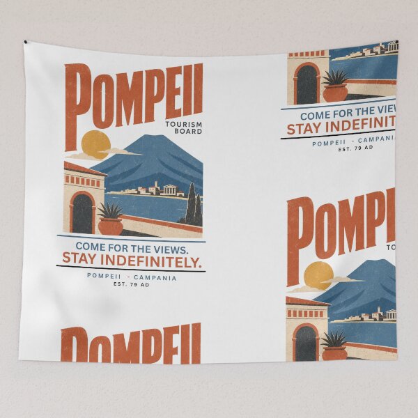 Item preview, Pompeii Tourism Board – Funny Ancient Rome Vintage Travel Design designed and sold by HROC.