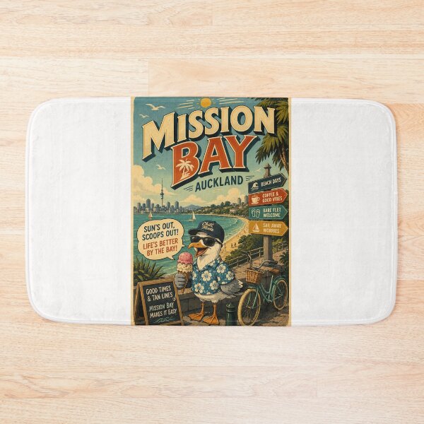 Item preview, Mission Bay Auckland Waterfront New Zealand designed and sold by Places On Earth.