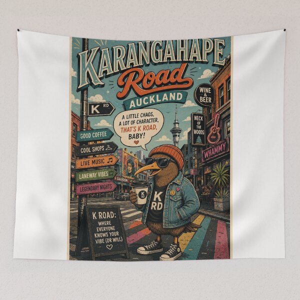 Item preview, Karangahape Road Auckland City Cultural District designed and sold by Places On Earth.