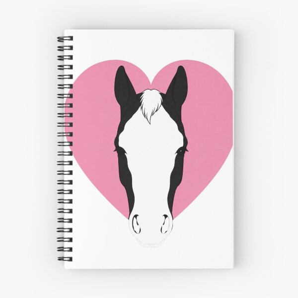 Item preview, Minimalist Horse Heart Silhouette | Bald Marking | Equestrian Line Art designed and sold by RealEqEdit.