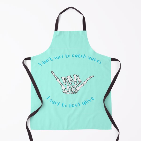 Item preview, I Surf to Feel Alive Skeleton Shaka designed and sold by SurferLife.