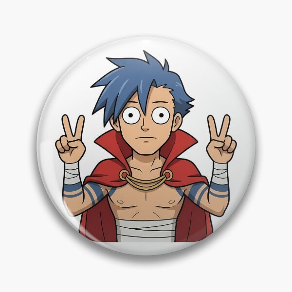 Item preview, Kamina Gurren Lagann Red Cape Peace Pose designed and sold by earlobejerk.
