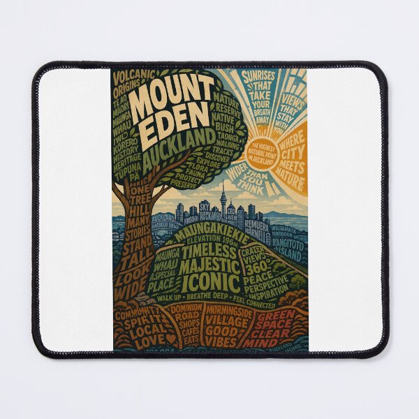 Item preview, Maungakiekie Mount Eden Auckland Volcanic Cone and Skyline designed and sold by Places On Earth.