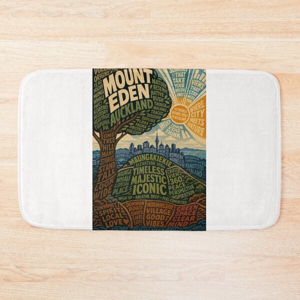 Item preview, Maungakiekie Mount Eden Auckland Volcanic Cone and Skyline designed and sold by Places On Earth.