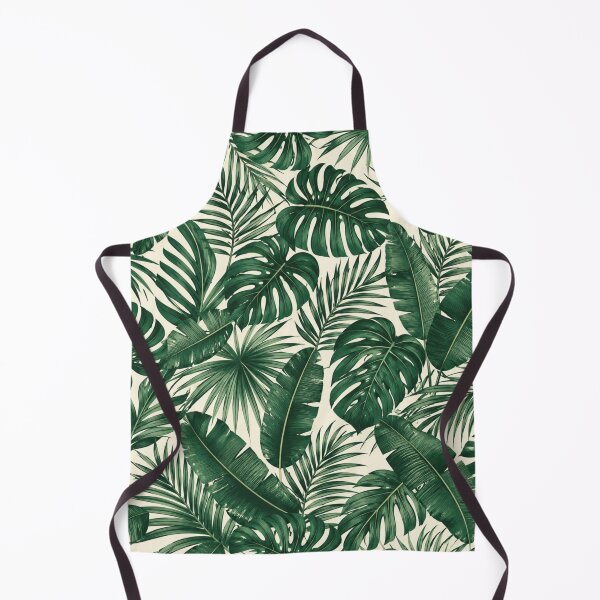 Item preview, Tropical Jungle Leaves Seamless Pattern – Emerald Green Botanical Print designed and sold by Vexorask.