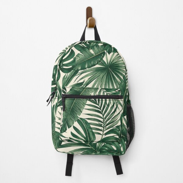 Item preview, Tropical Jungle Leaves Seamless Pattern – Emerald Green Botanical Print designed and sold by Vexorask.
