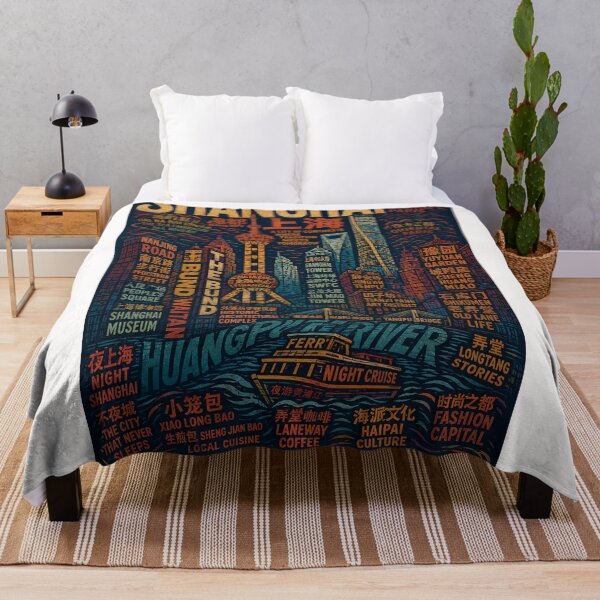 Item preview, Shanghai Bund Skyline Huangpu River and Oriental Pearl China designed and sold by Places On Earth.