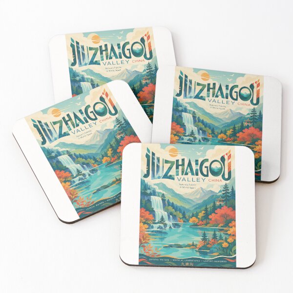 Item preview, Jiuzhaigou Valley Sichuan China Waterfalls and Mountain Lakes designed and sold by Places On Earth.