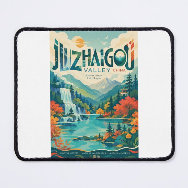 Item preview, Jiuzhaigou Valley Sichuan China Waterfalls and Mountain Lakes designed and sold by Places On Earth.