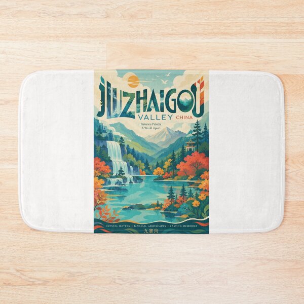 Item preview, Jiuzhaigou Valley Sichuan China Waterfalls and Mountain Lakes designed and sold by Places On Earth.