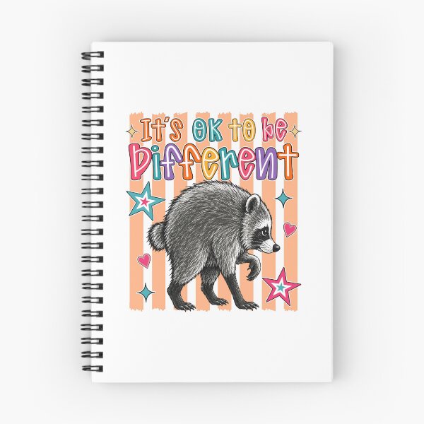 Item preview, Its Ok To Be Different Striped Preppy Jimothy Raccoon designed and sold by jackelmbradyt.