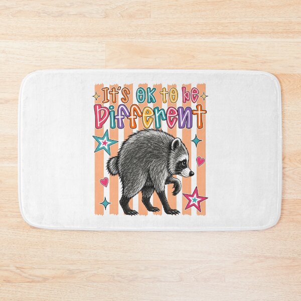 Item preview, Its Ok To Be Different Striped Preppy Jimothy Raccoon designed and sold by jackelmbradyt.