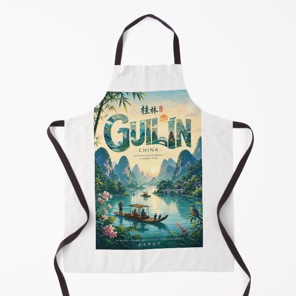 Item preview, Guilin Li River Karst Mountains Guangxi China Scenic Landscape designed and sold by Places On Earth.