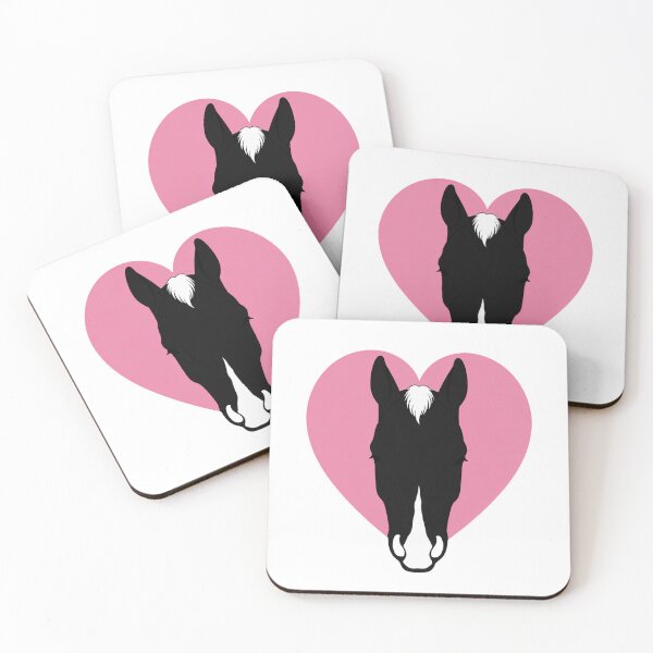 Item preview,  Minimalist Horse Heart Silhouette | Snip with White Muzzle Marking | Equestrian Line Art designed and sold by RealEqEdit.