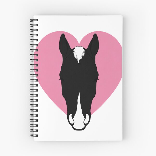 Item preview,  Minimalist Horse Heart Silhouette | Snip with White Muzzle Marking | Equestrian Line Art designed and sold by RealEqEdit.