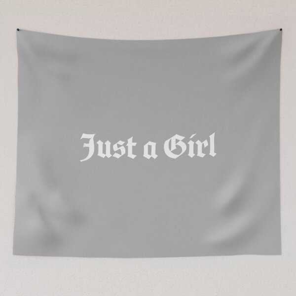 Item preview, Just A Girl Gothic Blackletter Typography Design designed and sold by ArleneRowe.