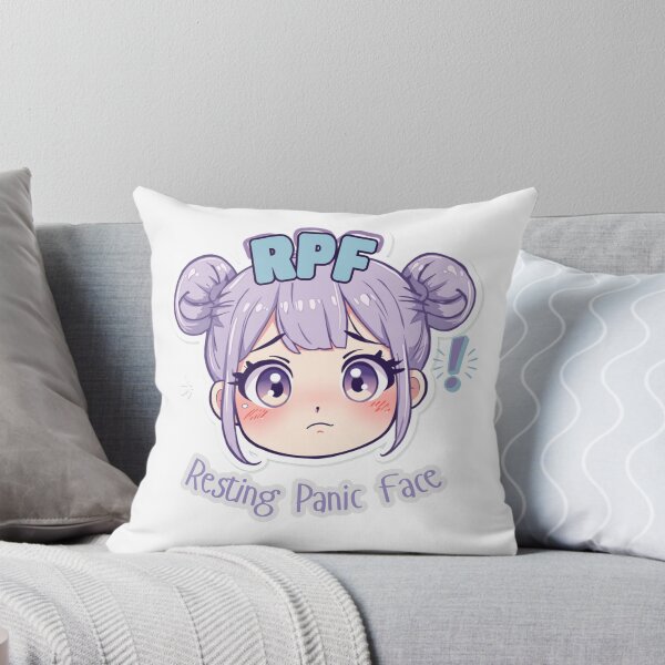 Item preview, Resting Panic Face Sticker designed and sold by lizzieissorad.