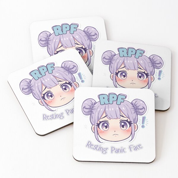 Item preview, Resting Panic Face Sticker designed and sold by lizzieissorad.