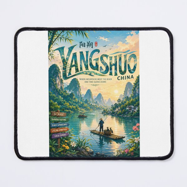 Item preview, Yangshuo Li River Guangxi China Karst Mountain Adventure designed and sold by Aryabek.
