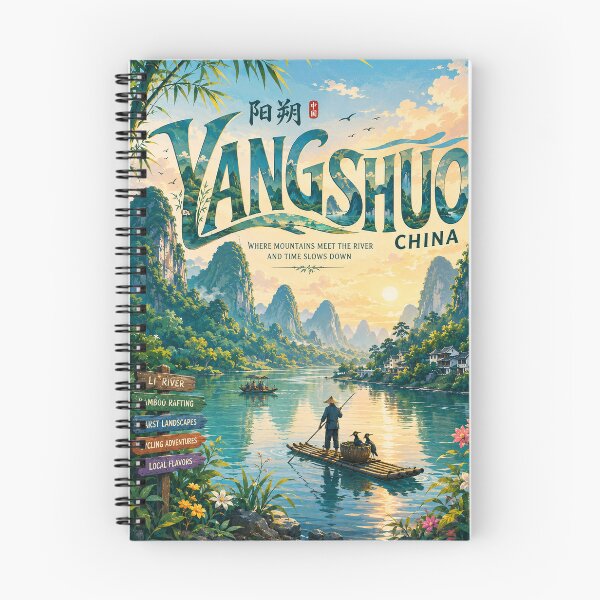 Item preview, Yangshuo Li River Guangxi China Karst Mountain Adventure designed and sold by Aryabek.