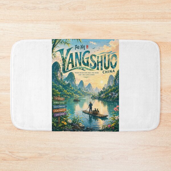 Item preview, Yangshuo Li River Guangxi China Karst Mountain Adventure designed and sold by Aryabek.