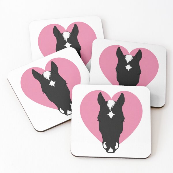 Item preview,  Minimalist Horse Heart Silhouette | Star and Snip Marking | Equestrian Line Art designed and sold by RealEqEdit.