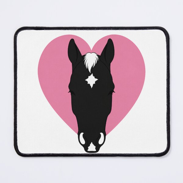Item preview, Minimalist Horse Heart Silhouette | Star and Snip Marking | Equestrian Line Art designed and sold by RealEqEdit.