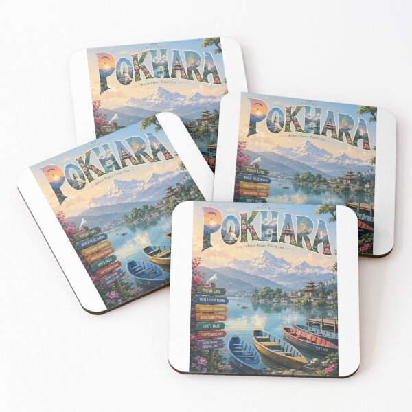 Item preview, Pokhara Phewa Lake Annapurna Nepal Himalayan Panorama designed and sold by Aryabek.