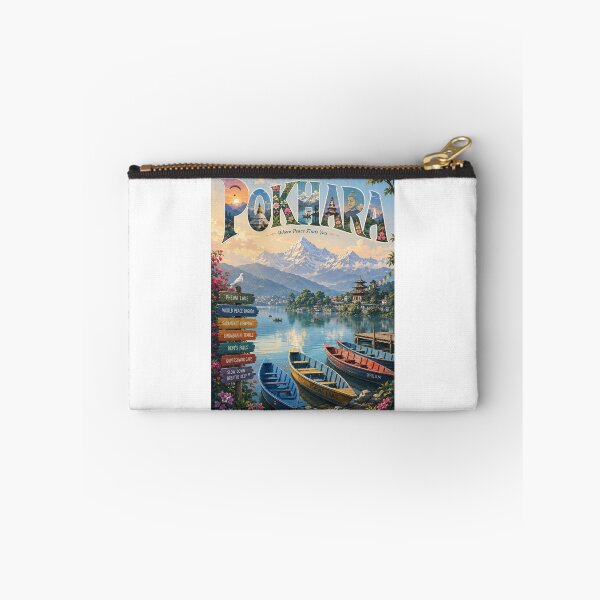 Item preview, Pokhara Phewa Lake Annapurna Nepal Himalayan Panorama designed and sold by Aryabek.