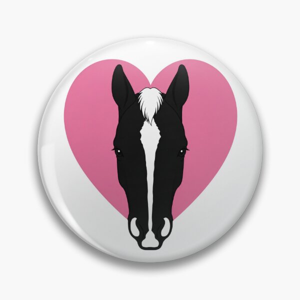 Item preview,  Minimalist Horse Heart Silhouette | Stripe with Snip Marking | Equestrian Line Art designed and sold by RealEqEdit.