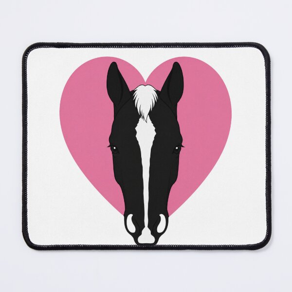 Item preview,  Minimalist Horse Heart Silhouette | Stripe with Snip Marking | Equestrian Line Art designed and sold by RealEqEdit.