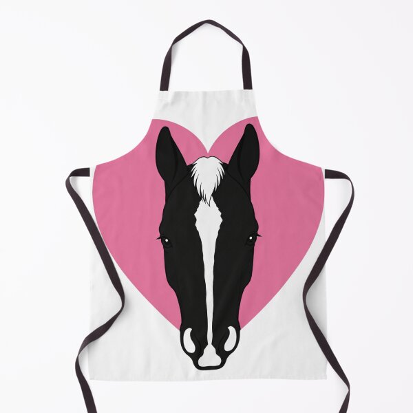 Item preview, Minimalist Horse Heart Silhouette | Stripe with Snip Marking | Equestrian Line Art designed and sold by RealEqEdit.
