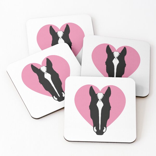 Item preview, Copy of  Minimalist Horse Heart Silhouette | Stripe 2 Marking | Equestrian Line Art designed and sold by RealEqEdit.
