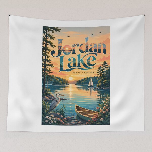 Item preview, Jordan Lake North Carolina Sunset and Piedmont Waterway designed and sold by Aryabek.