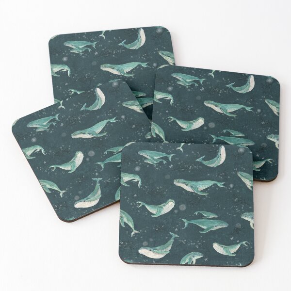 Item preview, Goodnight Little Whale - Mother and Baby Whale Pattern designed and sold by Katherine Quinn Illustration.