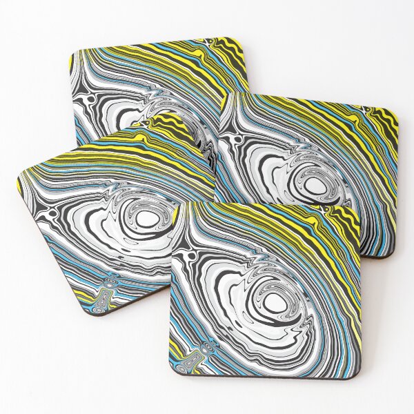 Item preview, Abstract Op Art Ocean Waves designed and sold by cremedecolor.