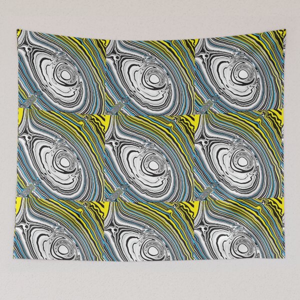 Item preview, Abstract Op Art Ocean Waves designed and sold by cremedecolor.