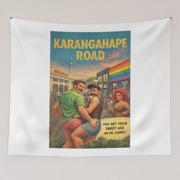 Item preview, Karangahape Road Auckland New Zealand Rainbow District Streetscape designed and sold by Aryabek.