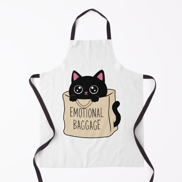 Item preview, Emotional baggage - cute black cat designed and sold by Randomnessy.