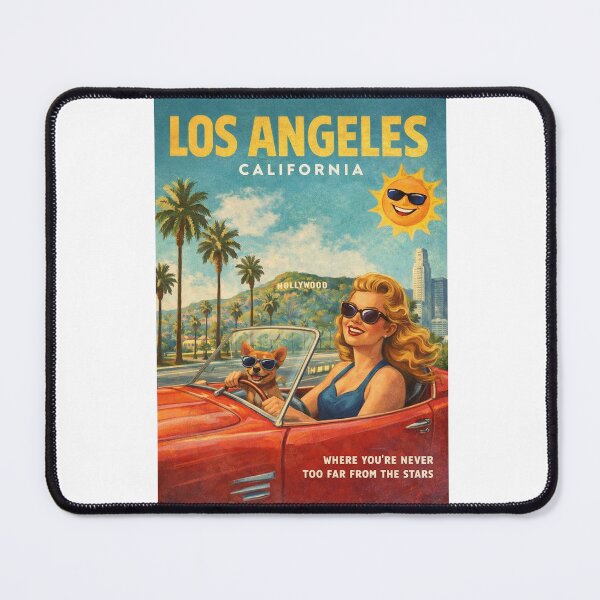 Item preview, Los Angeles Hollywood California Palm Trees Classic Convertible designed and sold by Aryabek.