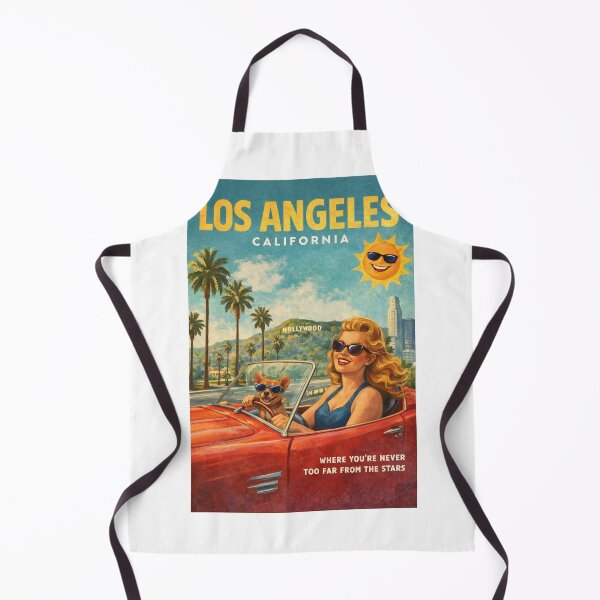 Item preview, Los Angeles Hollywood California Palm Trees Classic Convertible designed and sold by Aryabek.